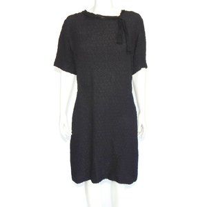 Dolly Myers Vintage 1950s 1960s Cocktail Party Maisel Black Dress sz Large 4867